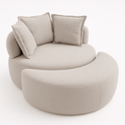 Poltrona con base giratoria Charlotte