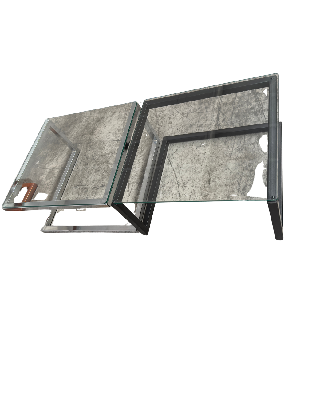 MESA DE CENTRO LUMI  L NEGRO