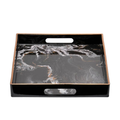 Bandeja Rectangular Negra - Set de 2 Re Decora
