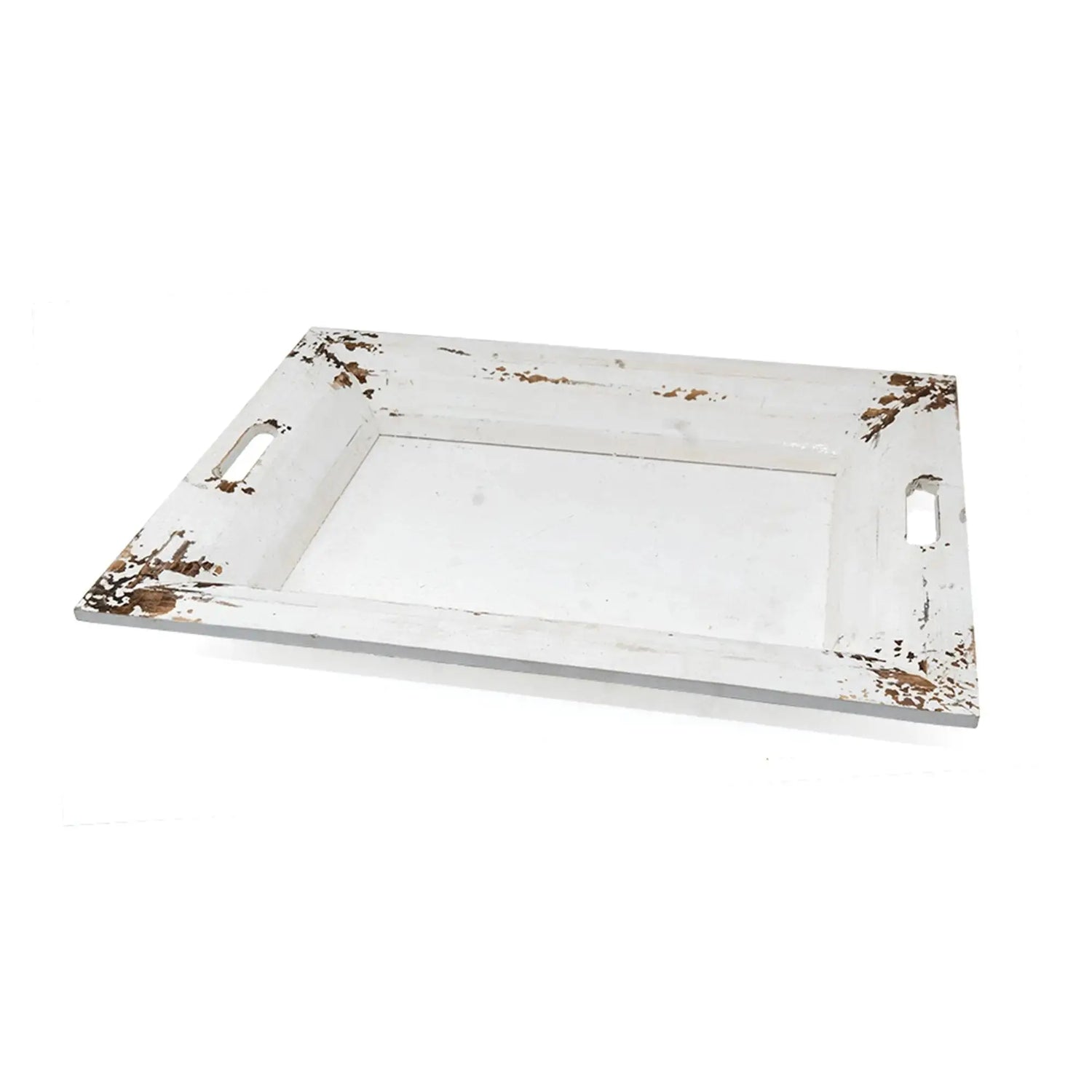 Bandeja de Madera Color Blanco Re Decora