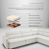 Sofá Dublin con Chaise Longue