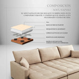 Sofá Cama Napoli 2.00 MT 2394 Stock