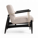 Poltrona Toquio BS705 / COR EBANO / METAL CHAMPAGNE STOCK