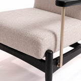 Poltrona Toquio BS705 / COR EBANO / METAL CHAMPAGNE STOCK