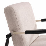 Poltrona Toquio BS705 / COR EBANO / METAL CHAMPAGNE STOCK