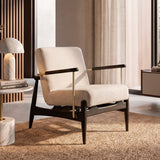 Poltrona Toquio BS705 / COR EBANO / METAL CHAMPAGNE STOCK