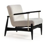Poltrona Toquio AQ2001 / COR EBANO / METAL CHAMPAGNE STOCK