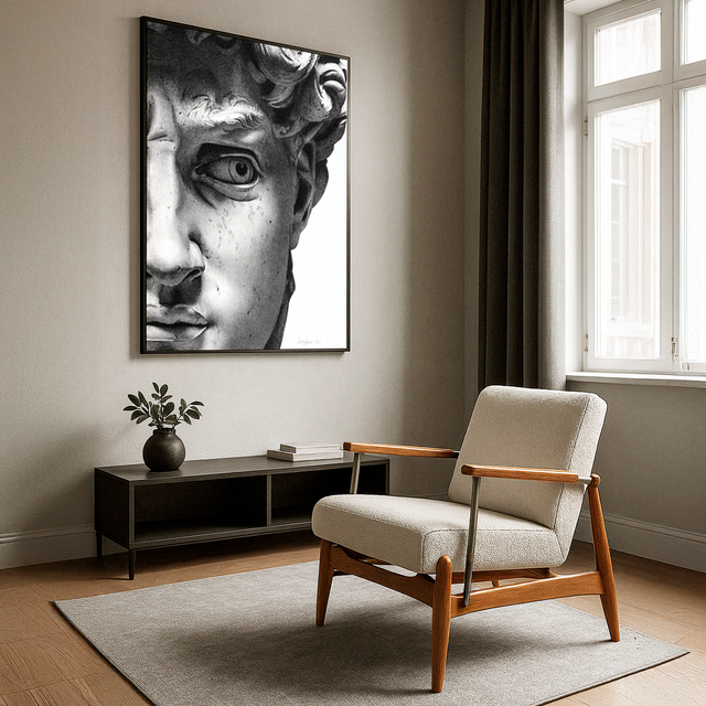 Cuadro Decorativo Escultura Bihua