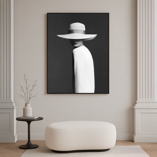 Cuadro Decorativo Vestido Blanco Bihua