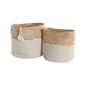 Canastos de Algodón color Maíz - Set de 2 Re Decora
