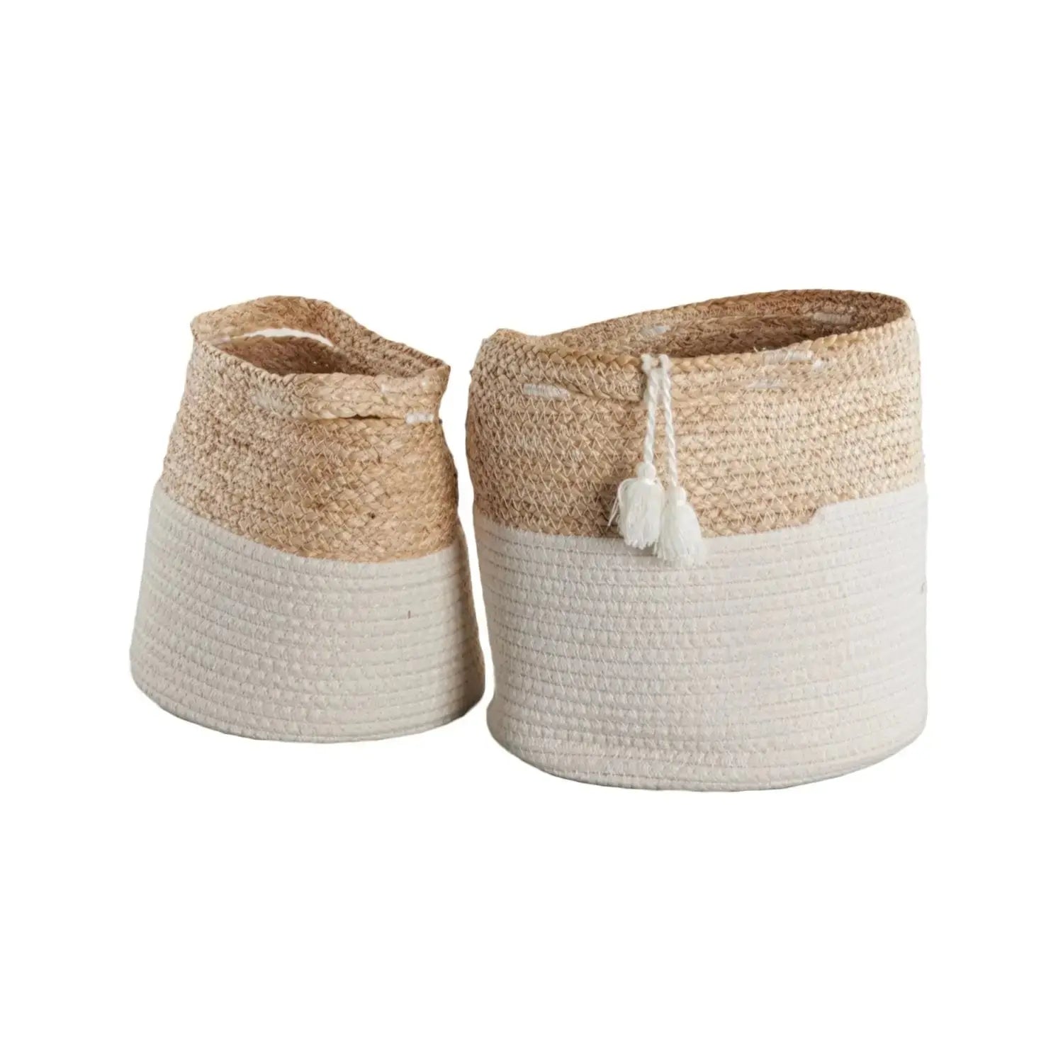Canastos de Algodón color Maíz - Set de 2 Re Decora