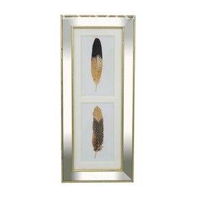 Cuadro Doble Pluma con Paspartú