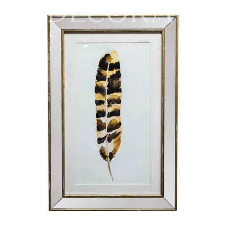 Cuadro Pluma Marco Espejo Doré