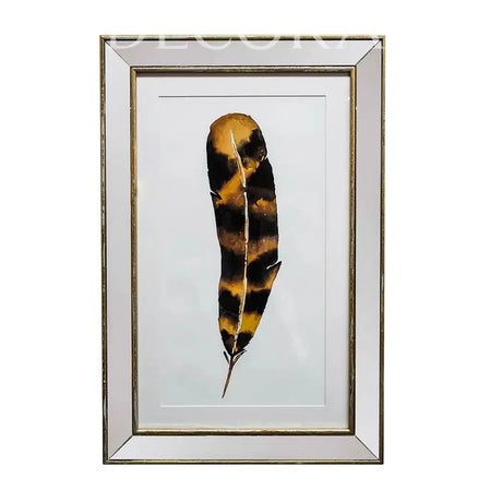 Cuadro Pluma marco espejo