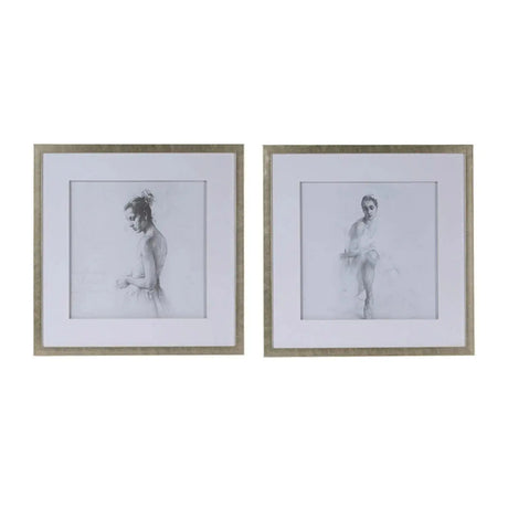 Cuadro de Bailarina Ballet - Set de 2 Re Decora