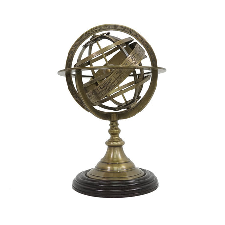 Astrolabio Esférico Base de Madera