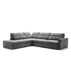 Dublin con Chaise Gris Oscuro Lado Izquierdo