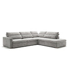 Dublin con Chaise Gris Claro Lado Derecho