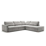 Dublin con Chaise Gris Claro Lado Derecho