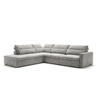 Dublin con Chaise Gris Claro Lado Izquierdo