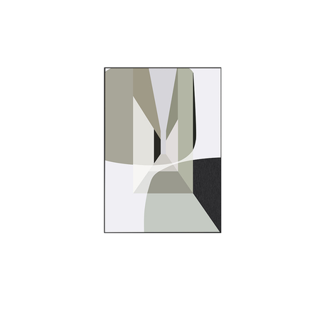 Cuadro Decorativo Mosaico Gris Bihua