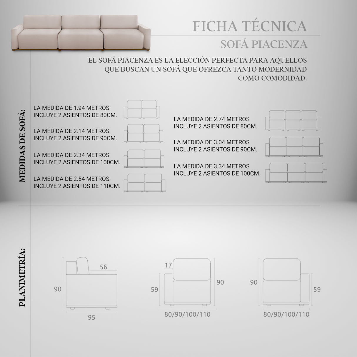 Sofá Piacenza