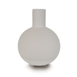 Florero de Cerámica Chico Blanco Cuello Alto
