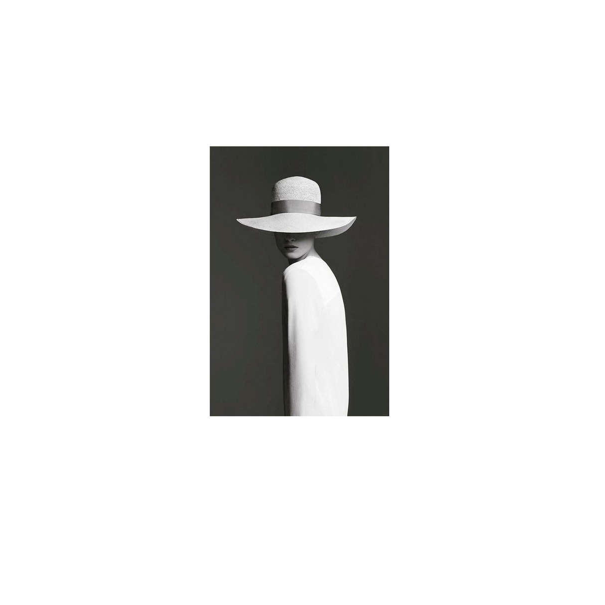 Cuadro Decorativo Vestido Blanco Bihua