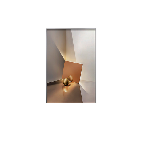 Cuadro Decorativo Abstracto Dorado Bihua