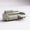 Sofá de Cuero Hush Extensible y Reclinable