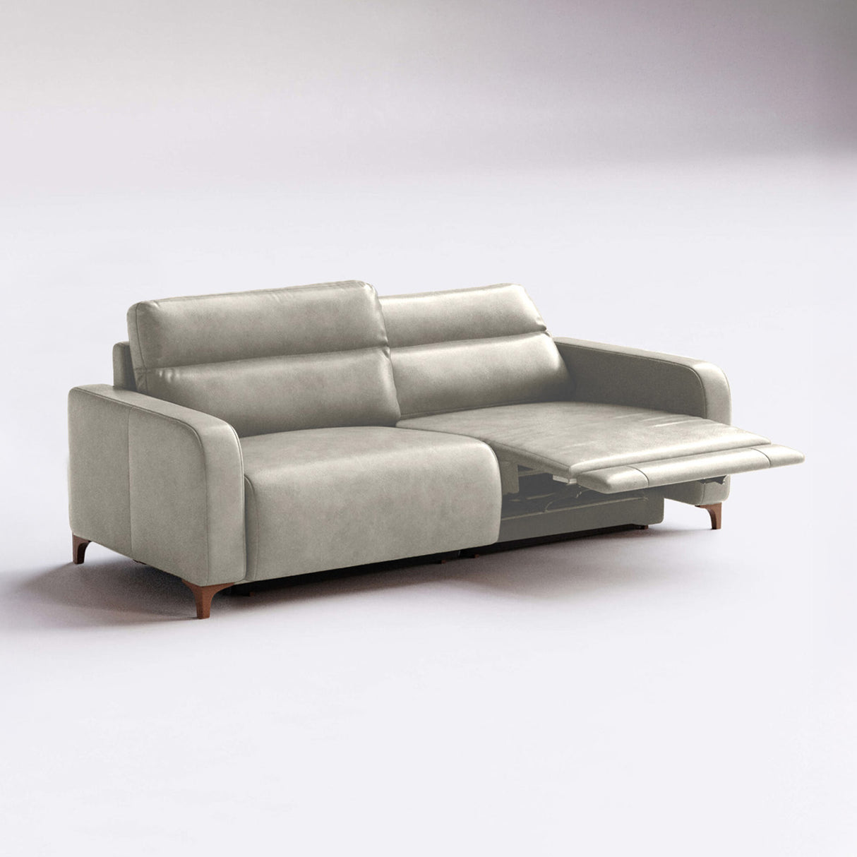 Sofá de Cuero Hush Extensible y Reclinable