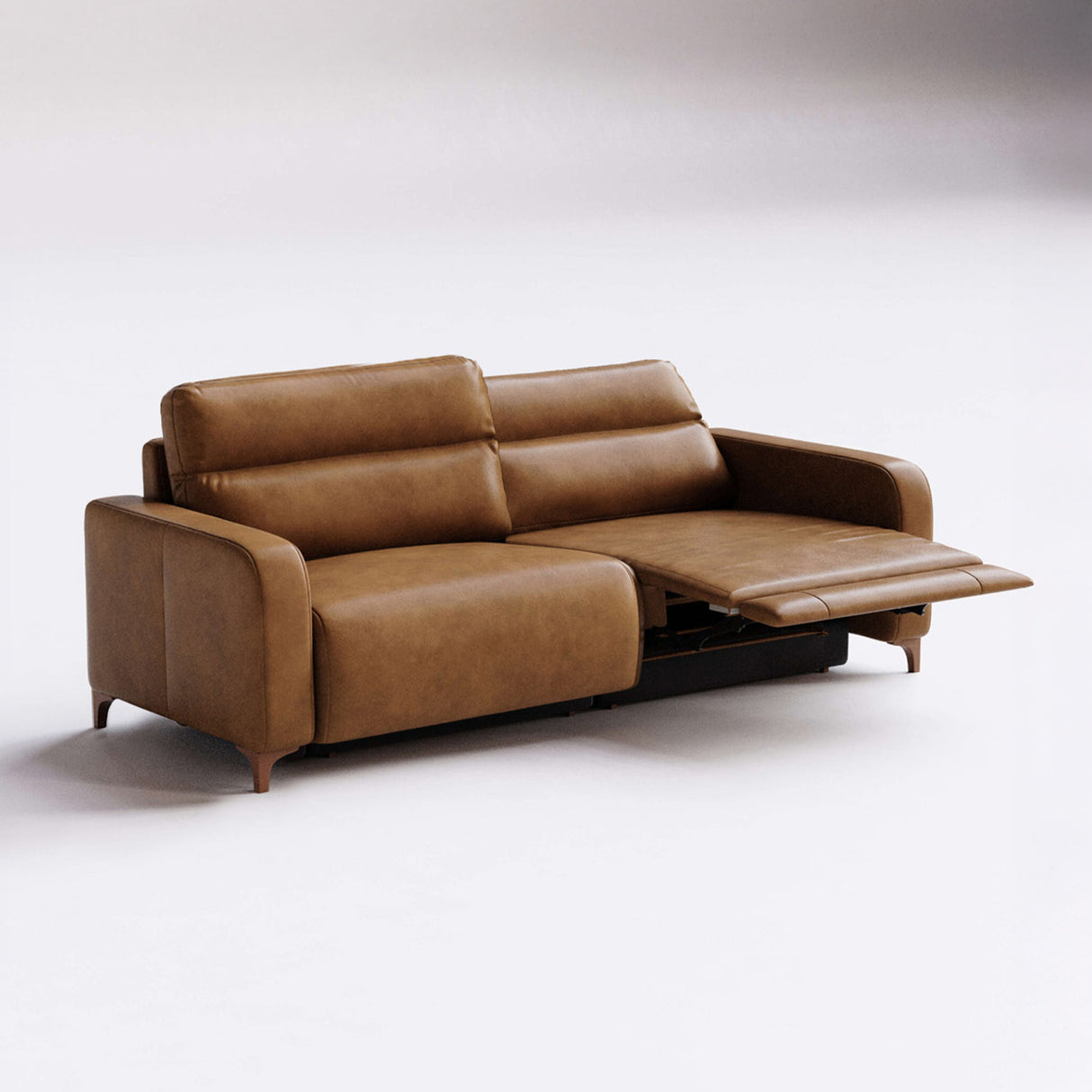 Sofá de Cuero Hush Extensible y Reclinable