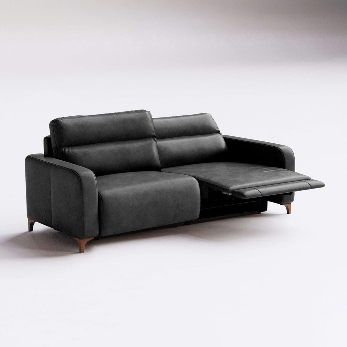Sofá de Cuero Hush Extensible y Reclinable
