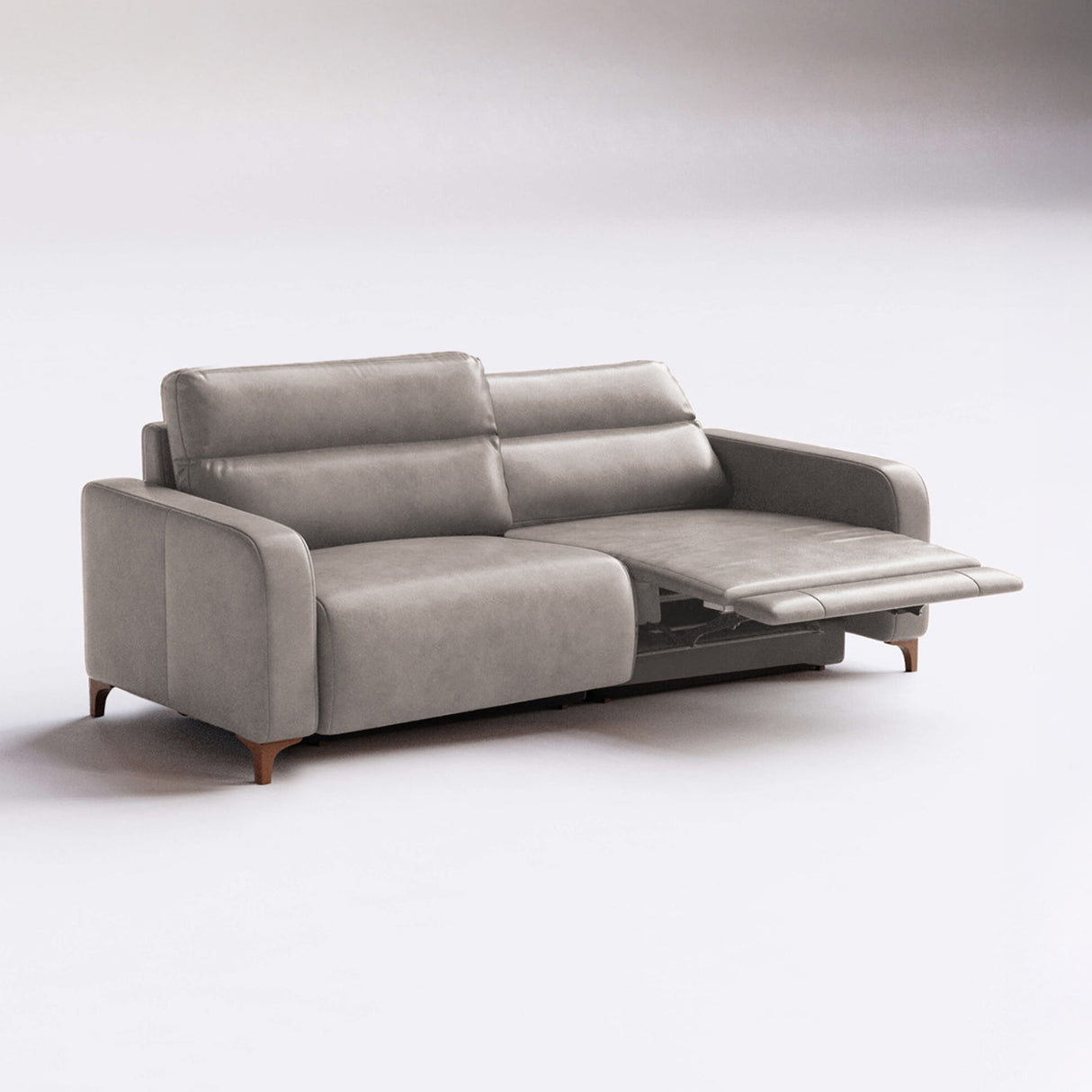 Sofá de Cuero Hush Extensible y Reclinable