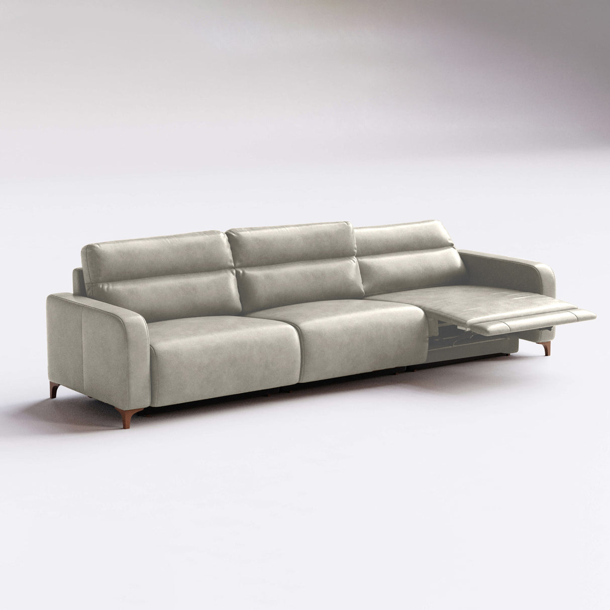Sofá de Cuero Hush Extensible y Reclinable
