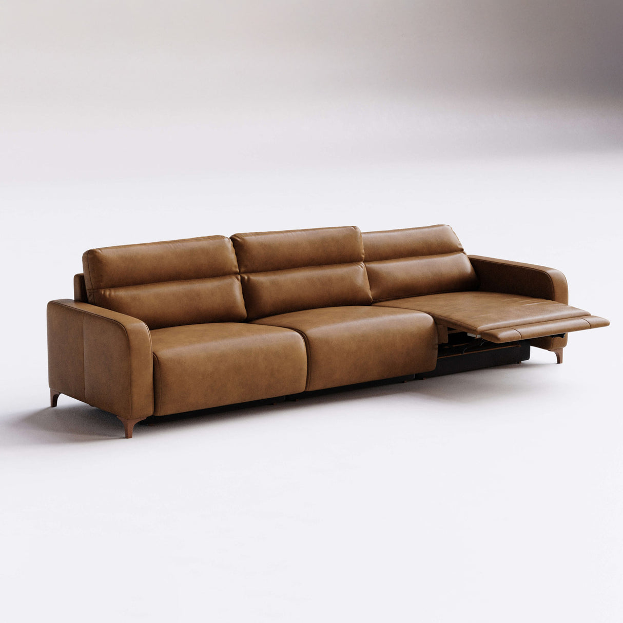 Sofá de Cuero Hush Extensible y Reclinable