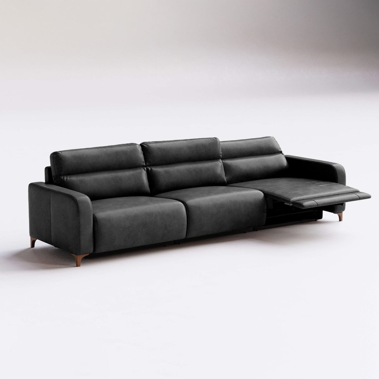 Sofá de Cuero Hush Extensible y Reclinable