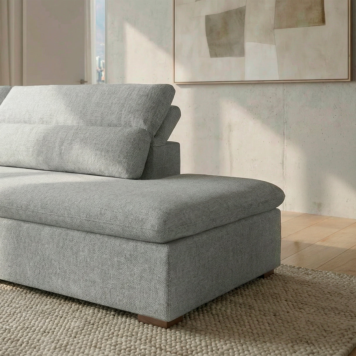 Sofá extensible y reclinable Dublin con Chaise Longue