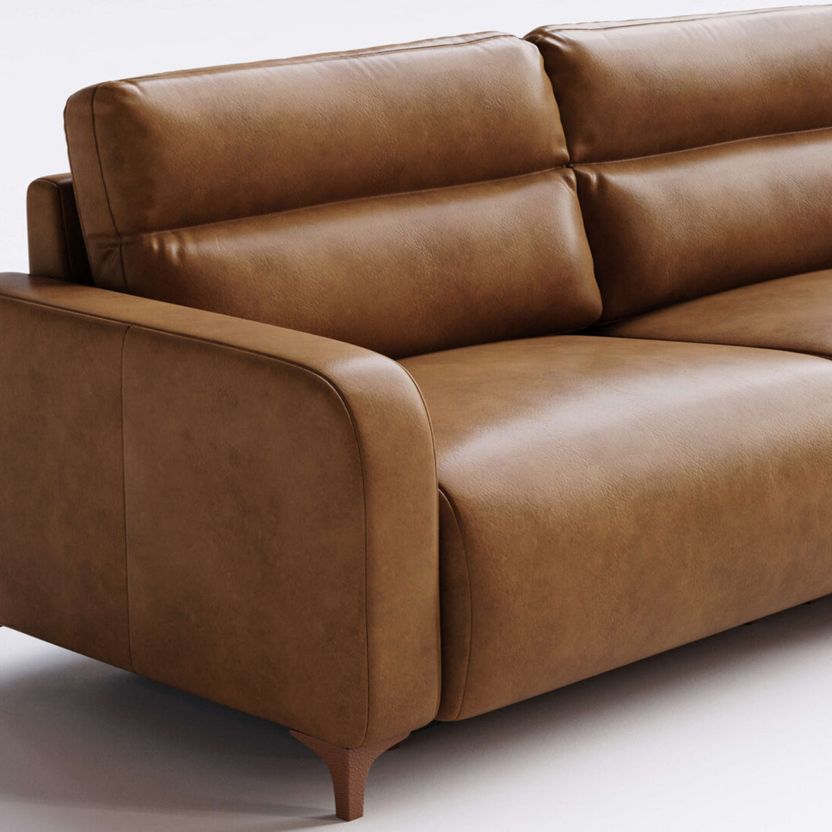 Sofá de Cuero Hush Extensible y Reclinable