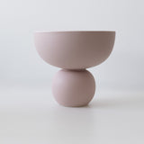 Jarrón semicírculo color rosa / jarrón rosa pastel / jarrón rosa / jarrón decorativo color rosa / jarrón decorativo  semicircular color rosa 