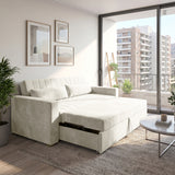 Sofá 2 cuerpos Málaga Tela Beige - 1.50m