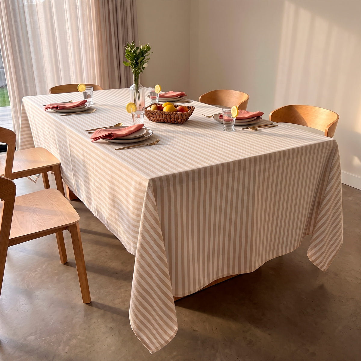 Mantel Laika Rayas beige