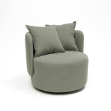 Poltrona giratoria color verde musgo