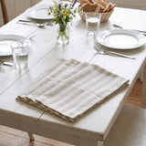 Set 4 Servilletas Laika Rayas Crudo