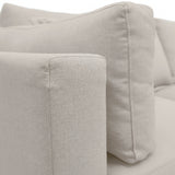 Sofá de 2 cuerpos de tela lino