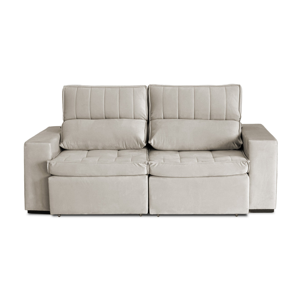 Sofá Extensible y Reclinable Toquio Tejido Arena 2388 Impermeabilizado - 2.04MT Stock