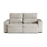 Sofá Extensible y Reclinable Toquio Tejido Arena 2388 Impermeabilizado - 2.04MT Stock