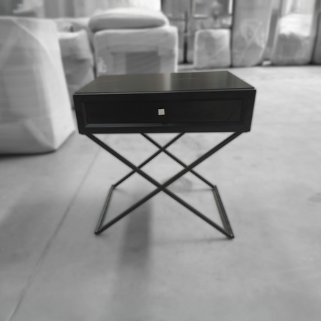 Velador Eva Negro Outlet S/CAMBIO NI DEVOLUCIÓN Re Decora