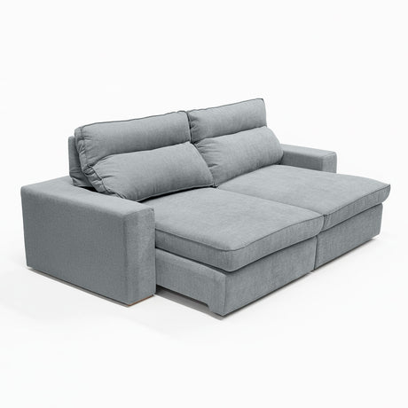 sofá  extensible de 2 cuerpos  color gris 