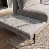Sofá Cobble con Mesa de Mármol